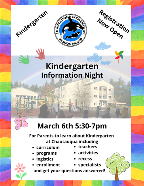 K info night poster 3/6/25 at 5:30pm